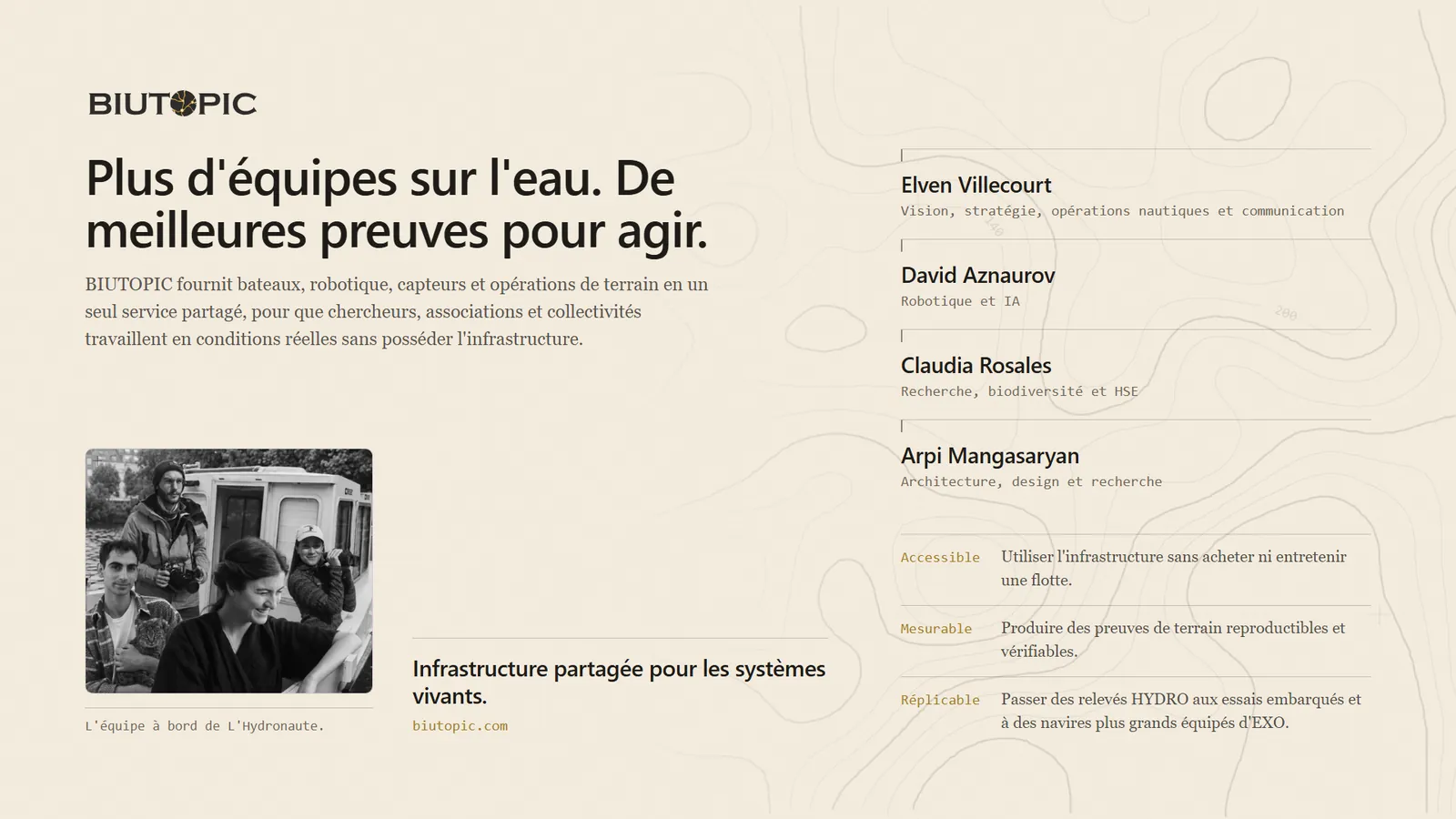 Page 10 — Plus d'équipes sur l'eau. De meilleures preuves pour agir.